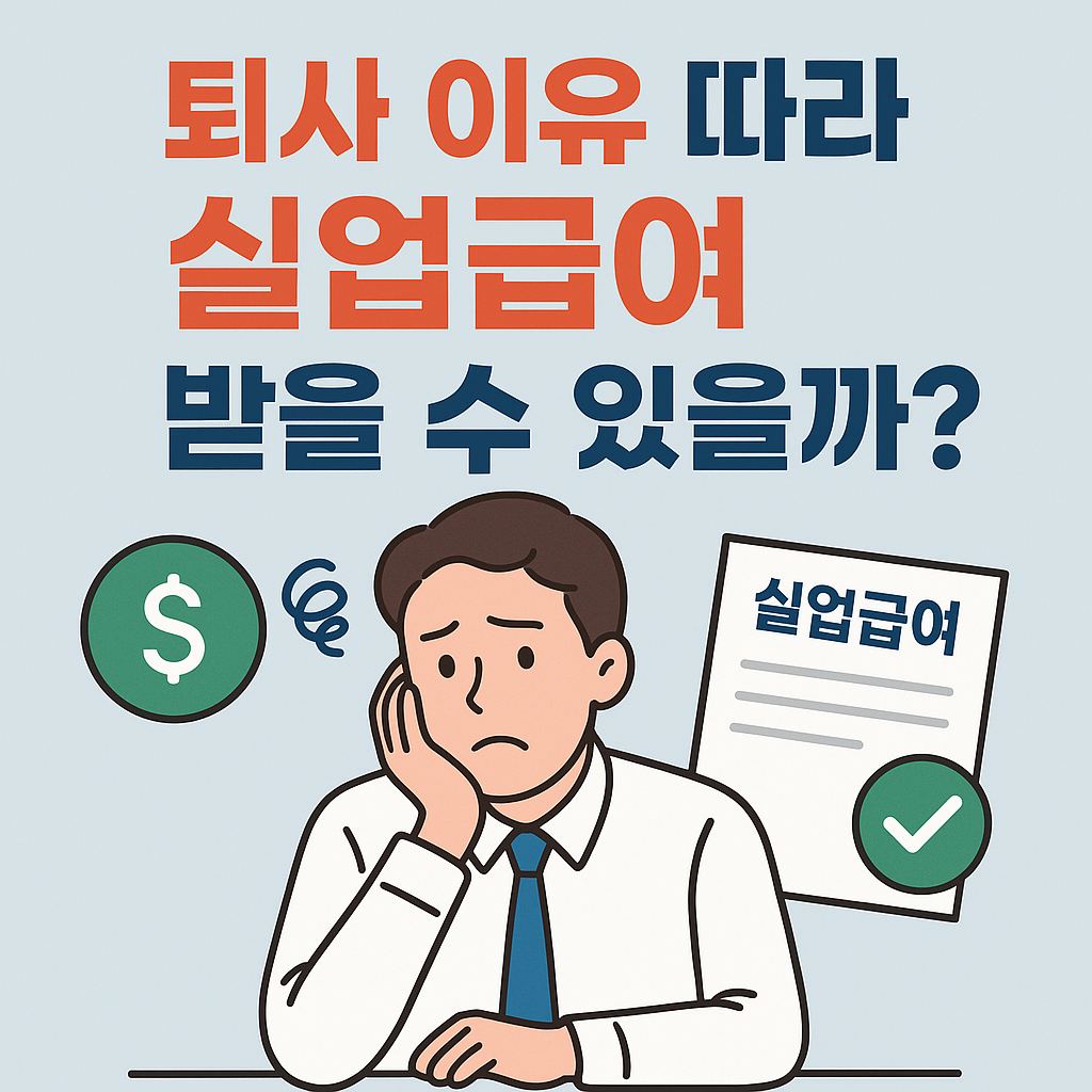퇴사 이유에 따라 실업급여 받을 수 있을까?