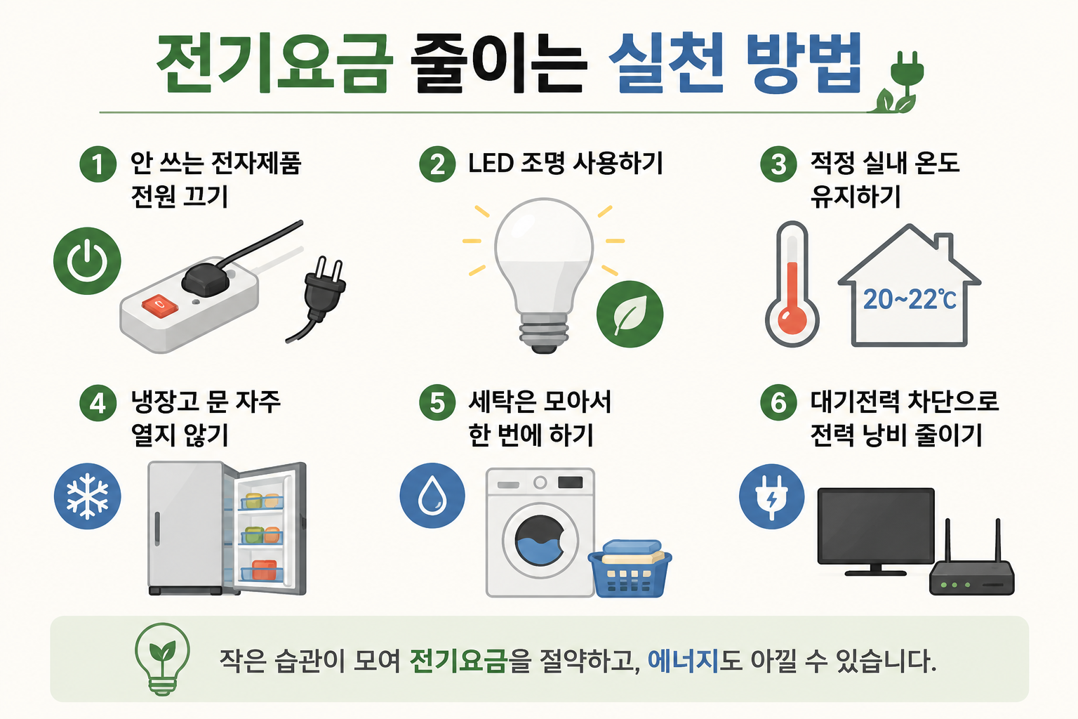 전기요금줄이는 실천방법