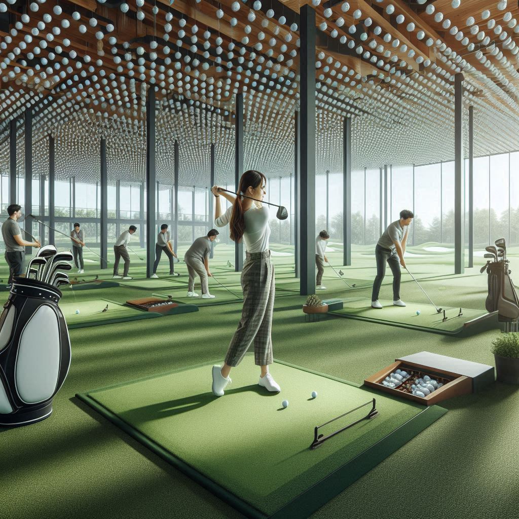 실내골프연습장 배경
