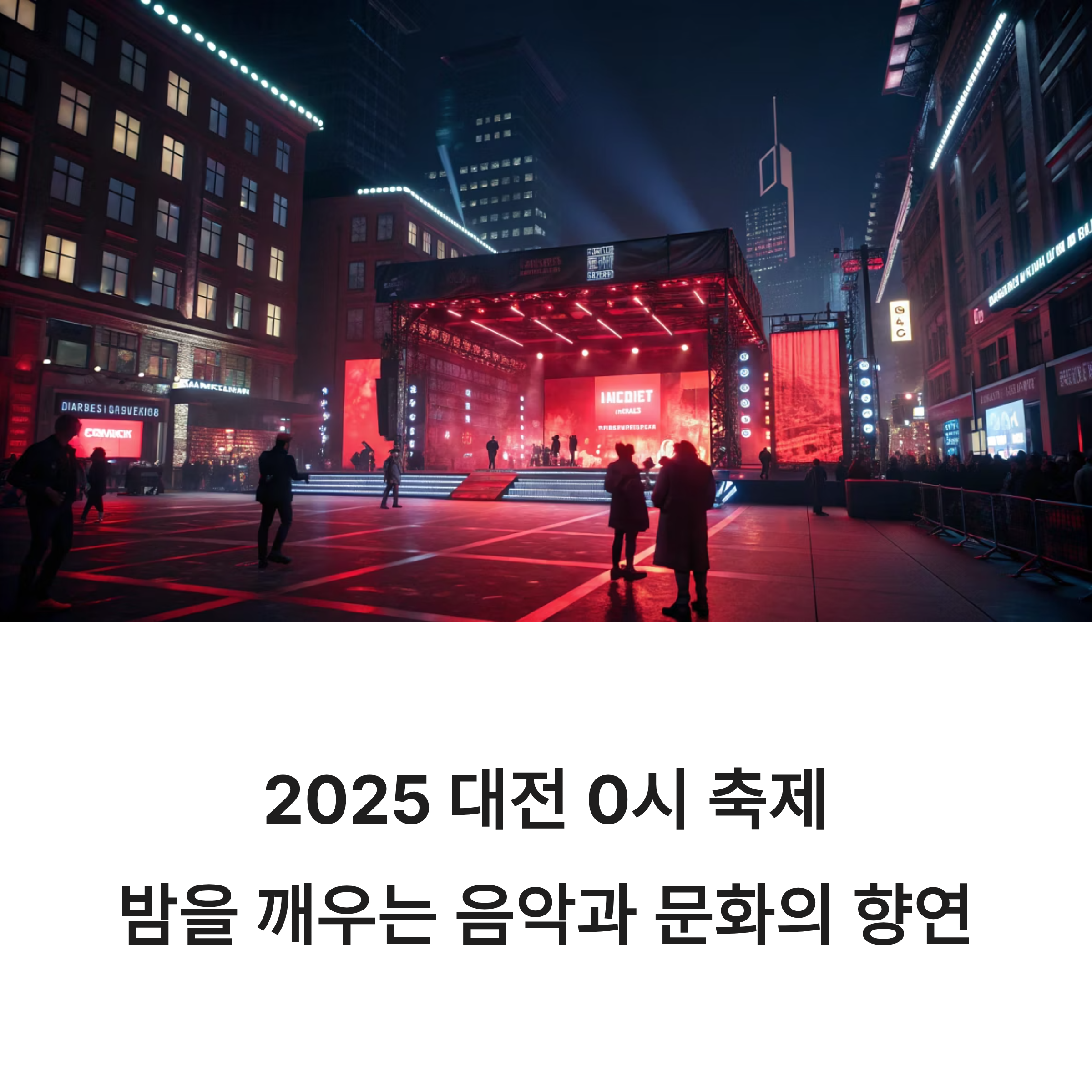 대전의 밤을 깨우는 0시 축제