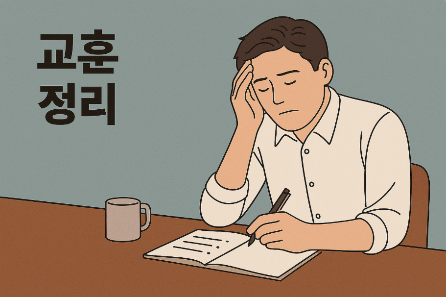 블로그 운영 교훈 정리 이미지