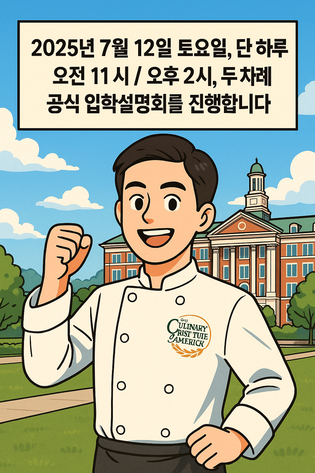 미국 CIA요리학교, 진학 준비는 지금이 골든타임입니다!