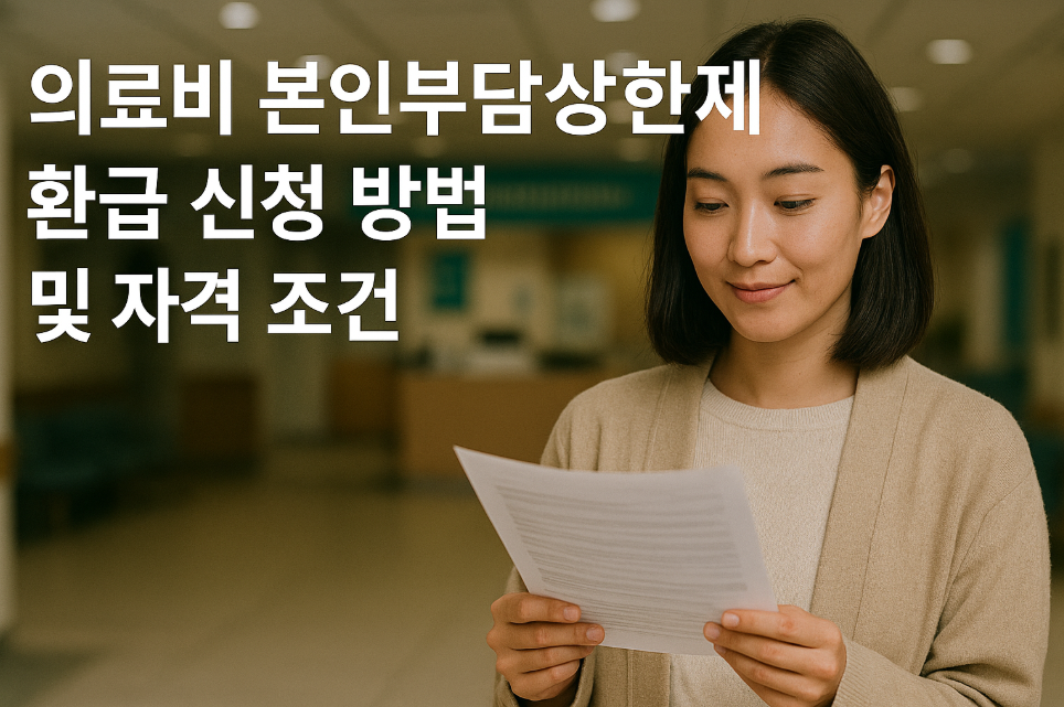의료비 본인부담상한제 환급 신청 방법 및 자격 조건