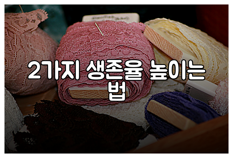 2가지 생존율 높이는 법