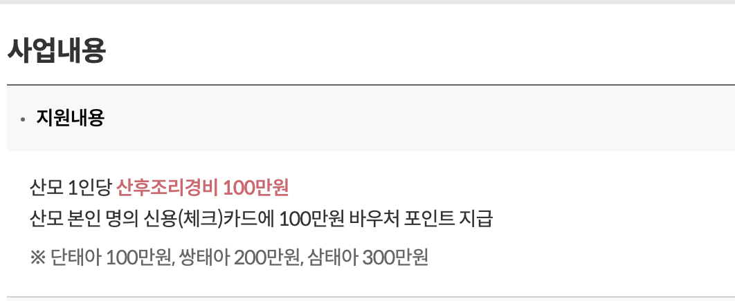 서울시 임산부 산후조리비 지원 신청 방법