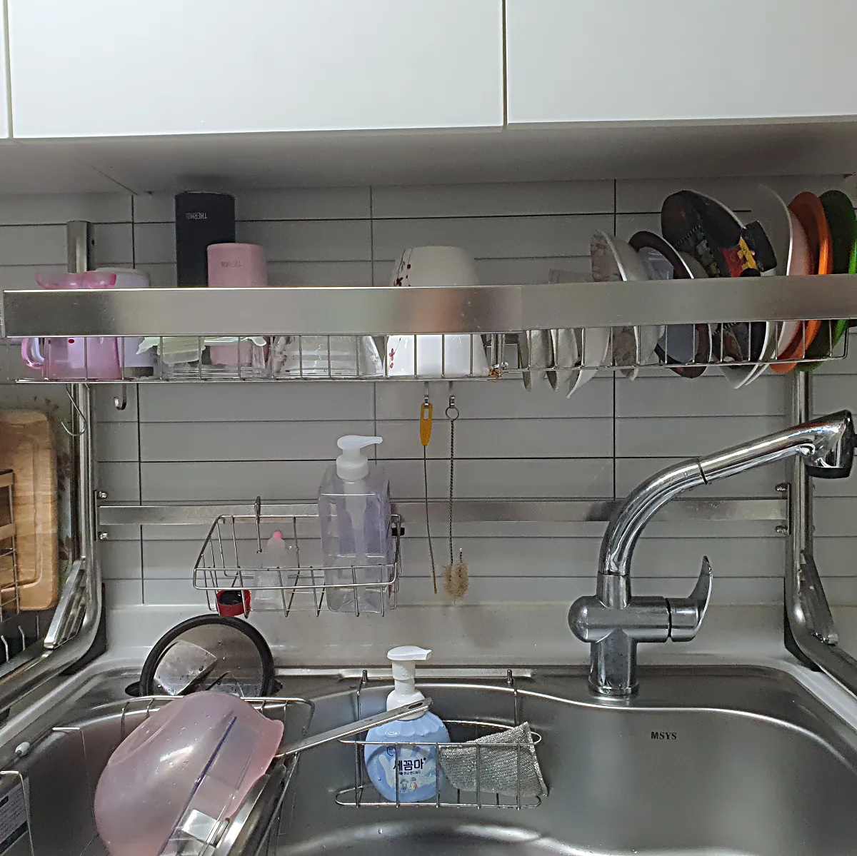 식기건조대-설치모습