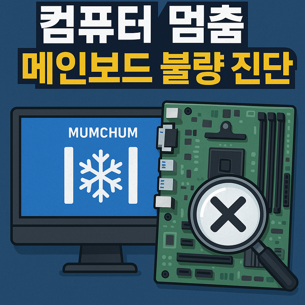 컴퓨터 멈춤 원인｜메인보드 불량일까? 점검 꿀팁 총정리