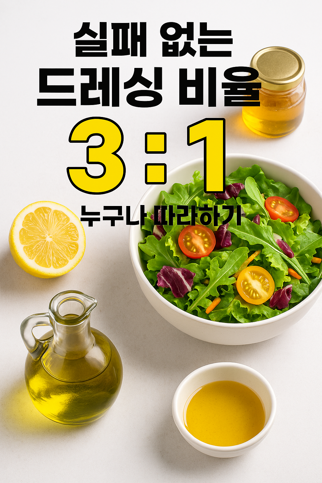 샐러드 소스 만들기