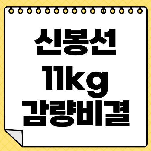 신봉선 11kg 감량 비결