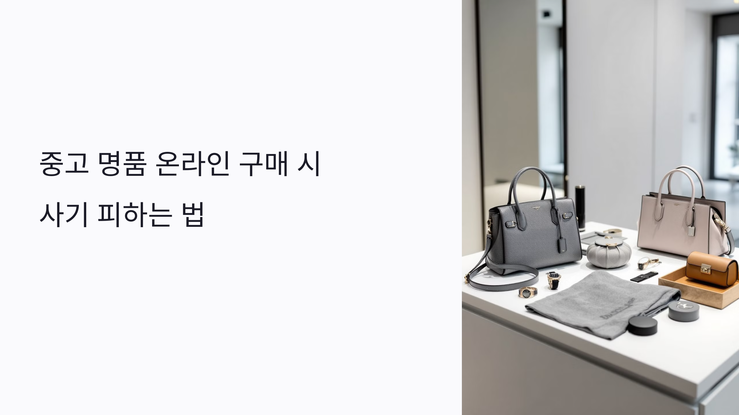 중고 명품 실물 사진 확인 요령: 온라인 구매 전 필수 확인