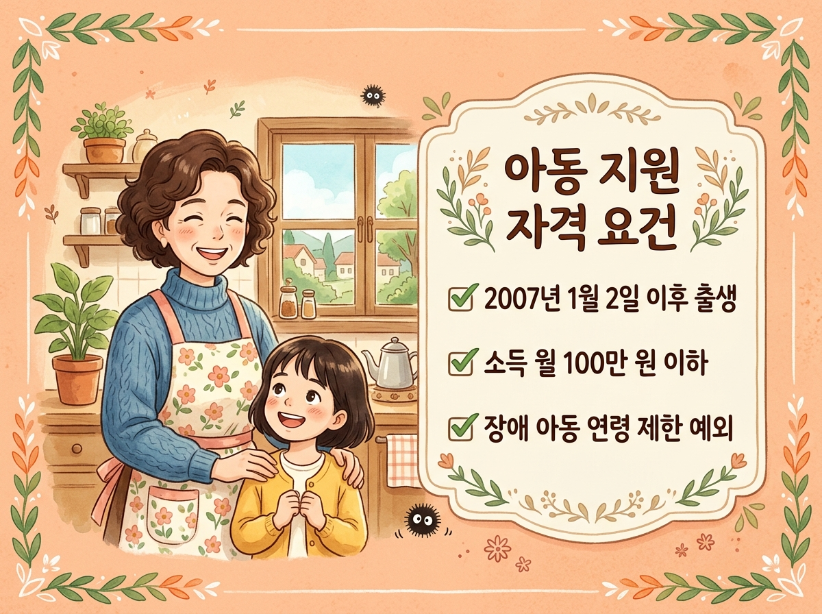 자녀장려금 부양자녀 기준 핵심 요약 2026 인포그래픽