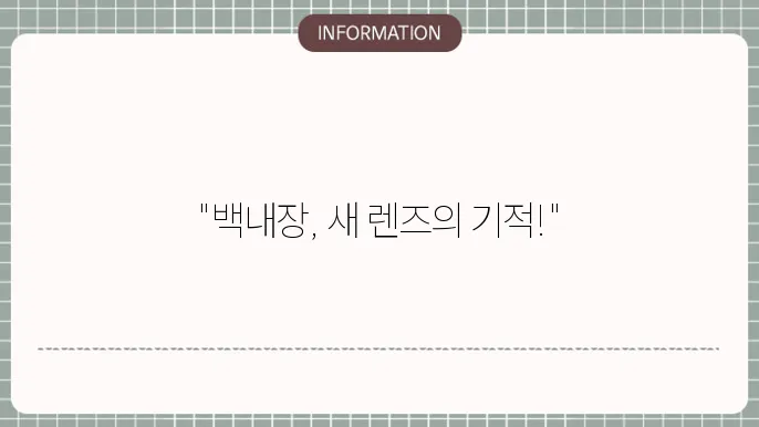 비버자던 렌즈삽입: