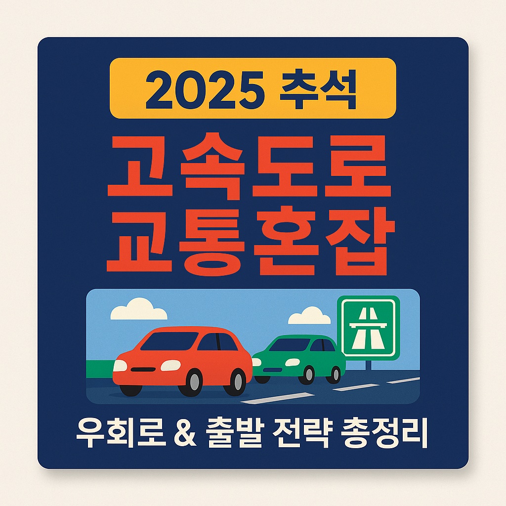 2025 추석 고속도로 교통혼잡 예측 &amp; 우회로 활용 팁