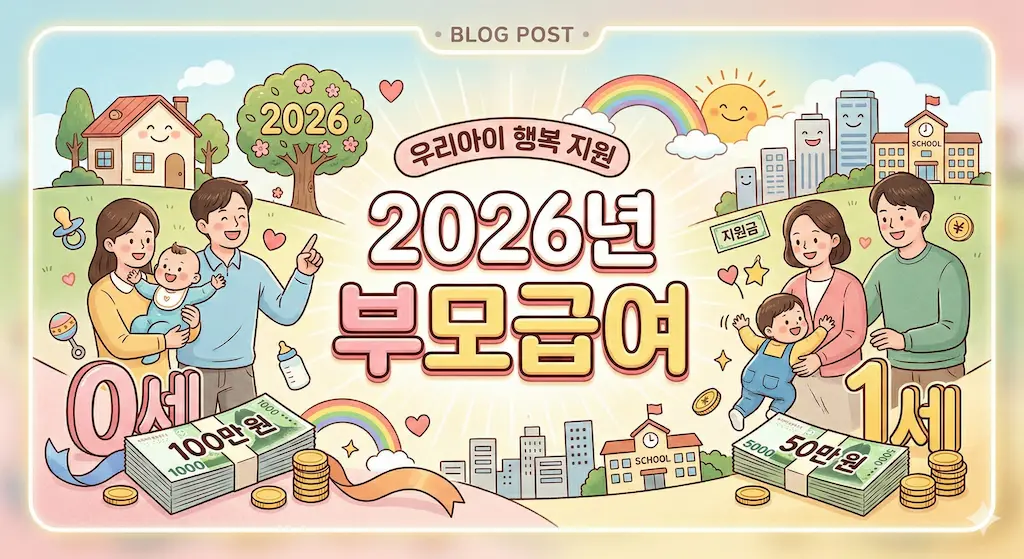 2026년 부모급여 얼마 받나요? 지원금액·지급일·연령 기준 한눈에 정리