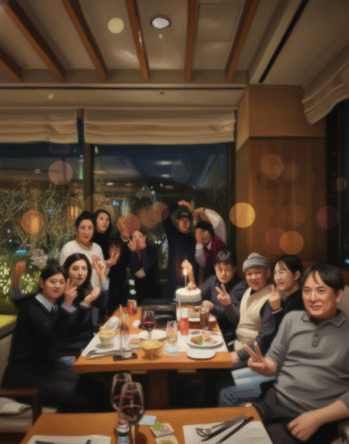 신라호텔 더 파크뷰 가족 모임 생신 파티 모습