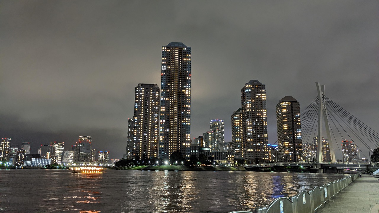 일본 야경 사진