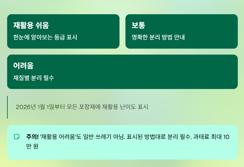 재활용 분리배출 표기 개선