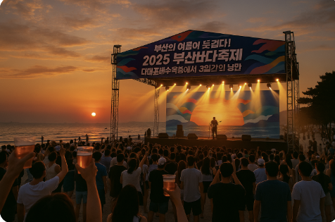 부산의 여름이 뜨겁다! 2025 부산 바다축제 관련 사진