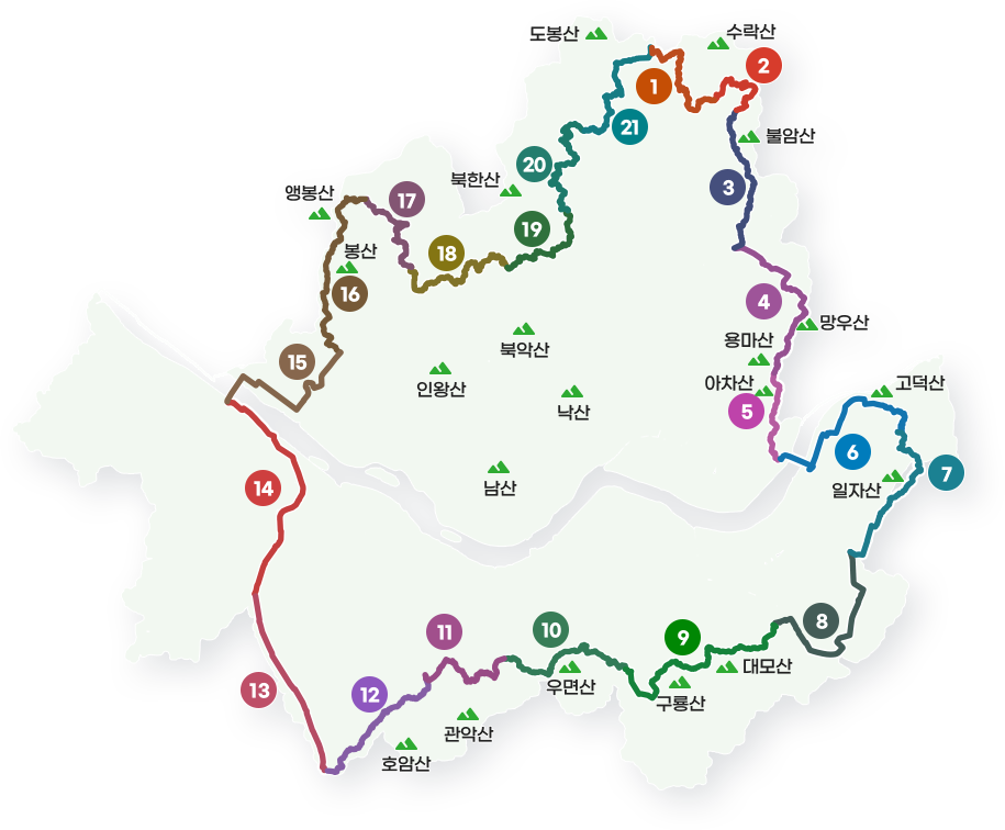 서울둘레길 2.0 총정리|21개 코스, 스탬프북, 완주 기념품까지 한눈에! 관련사진