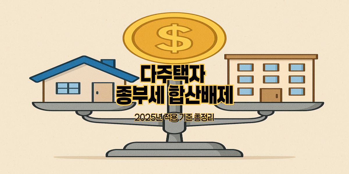 다주택자 종부세 합산배제｜2025년 적용 기준 총정리