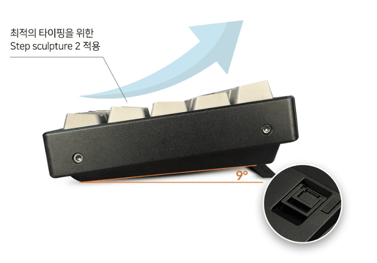 키크론 K6 인체공학적 디자인