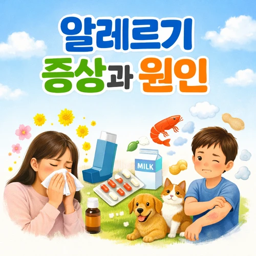 겨울철 알레르기 증상과 원인 유형별