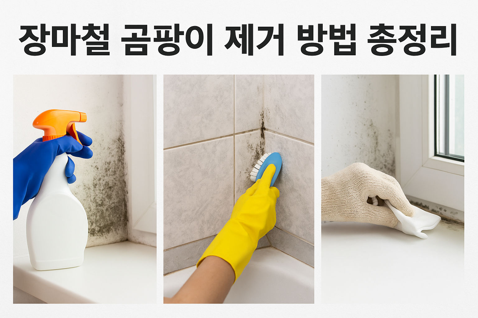 장마철 곰팡이 제거, 제대로 안 하면 건강까지 위협받습니다
