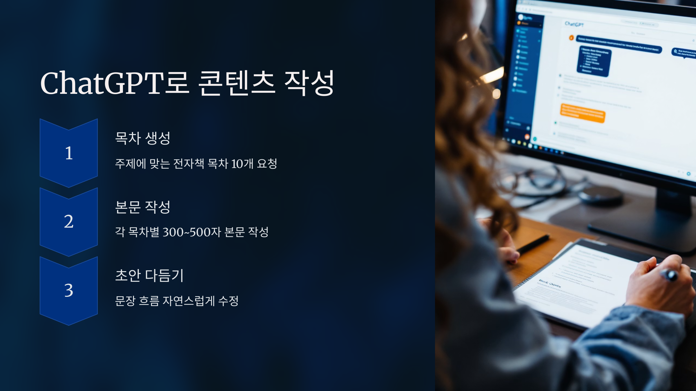 ChatGPT로 목차와 본문 작성하기