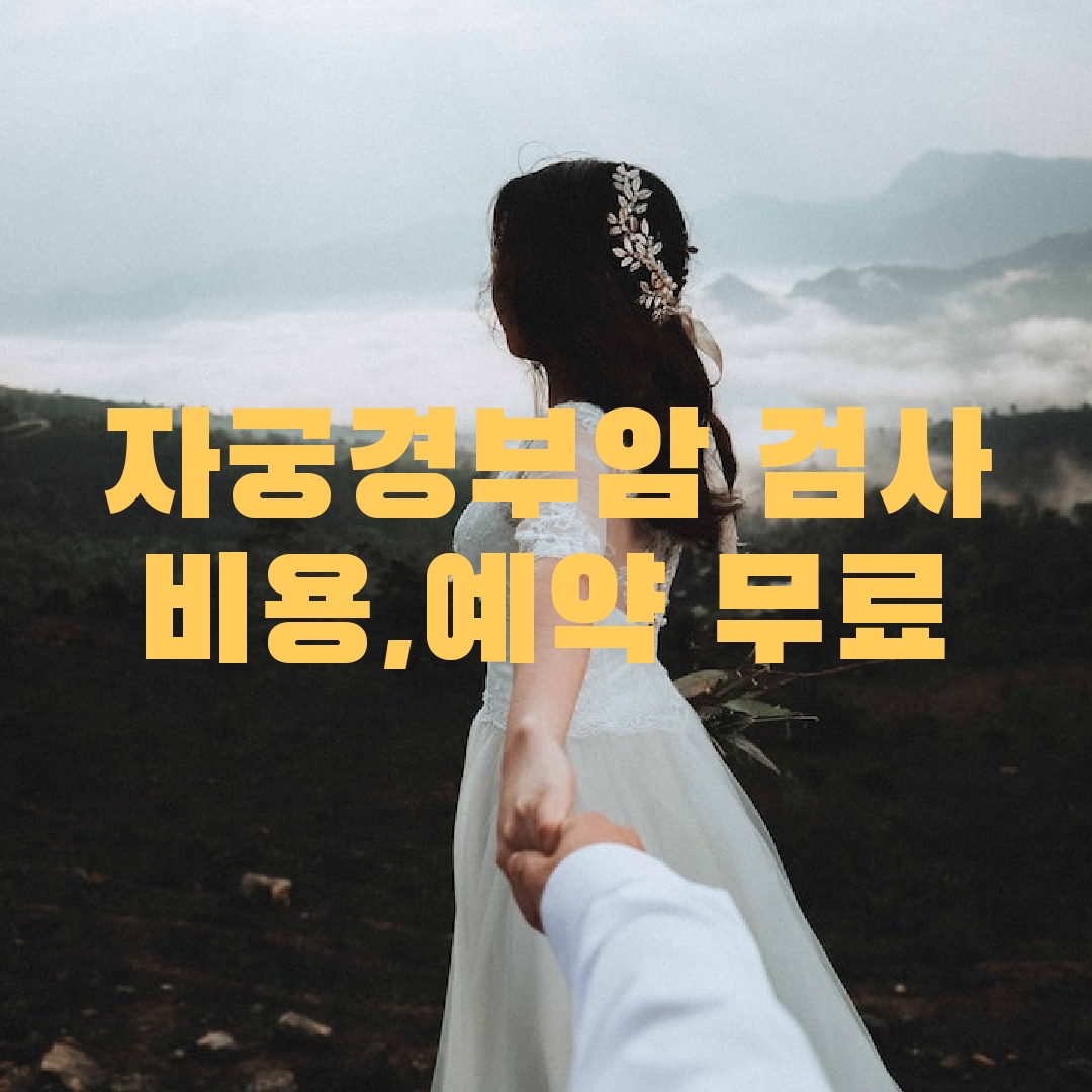 자궁경부암 검사 비용 예약 무료 방법