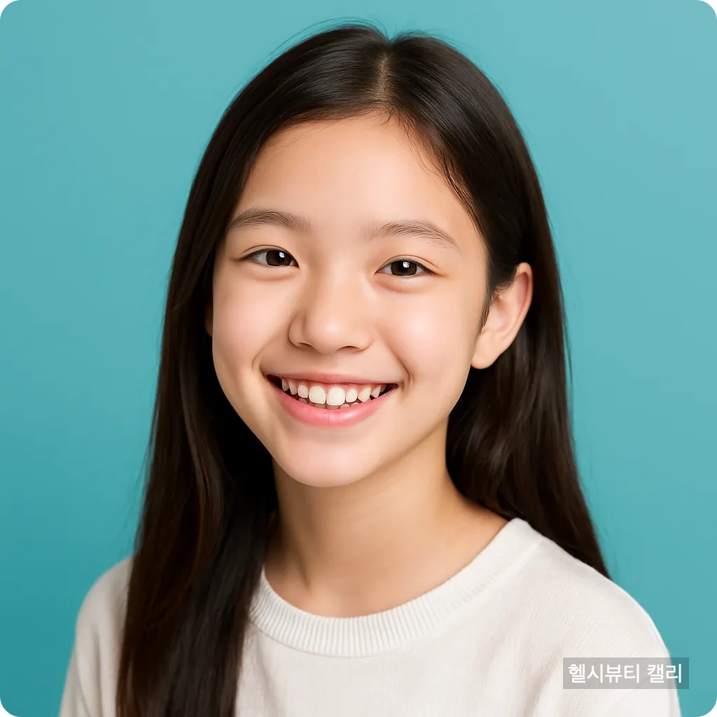 자연스러운 미소의 10대 여성 고퀄리티 썸네일 이미지