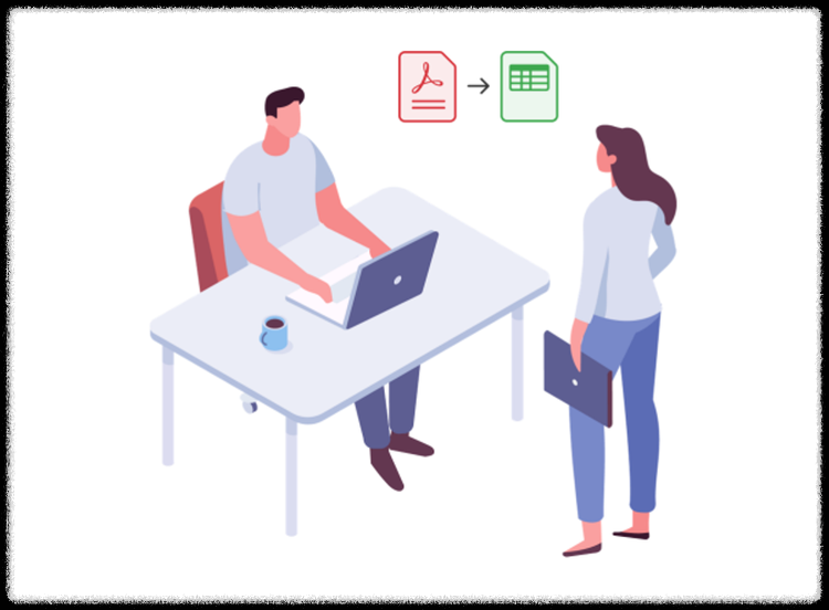 PDF 엑셀 변환 마무리 안내