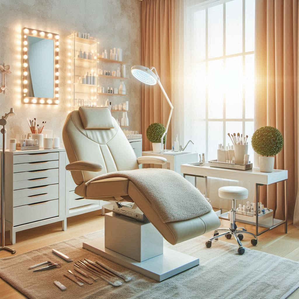 피부,체형관리 샵 배경