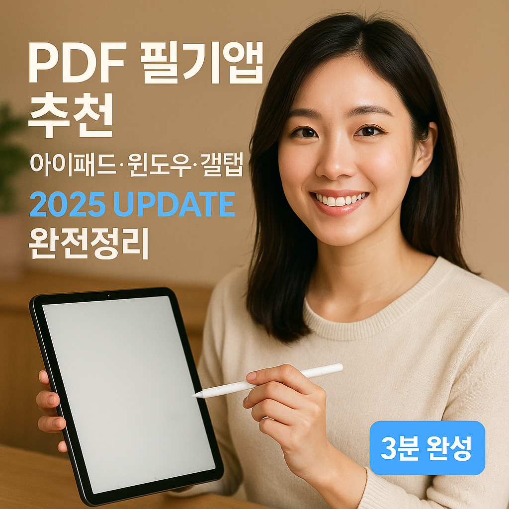 PDF 필기앱 추천 | 아이패드·윈도우·갤탭 2025 Update 완전정리