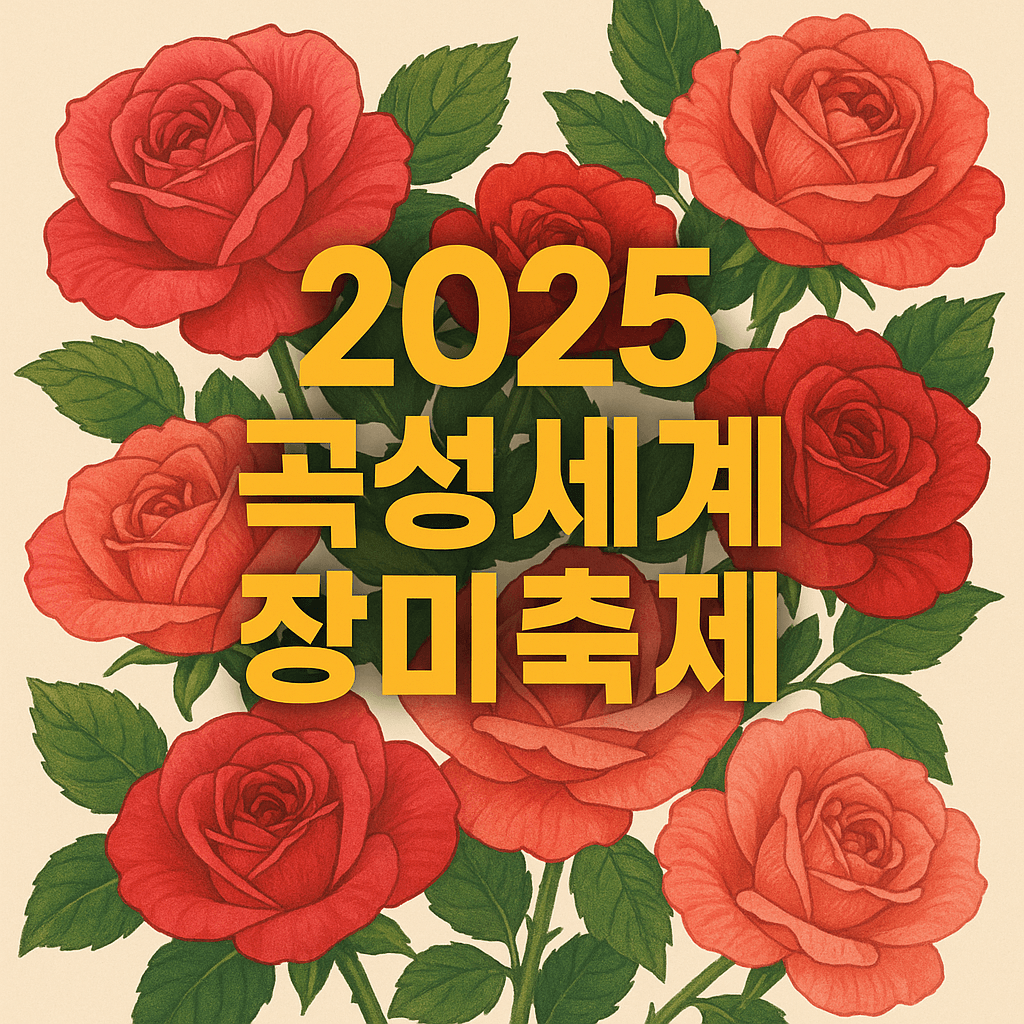 2025 곡성세계장미축제 일정·입장료 구매방법·주차 총정리