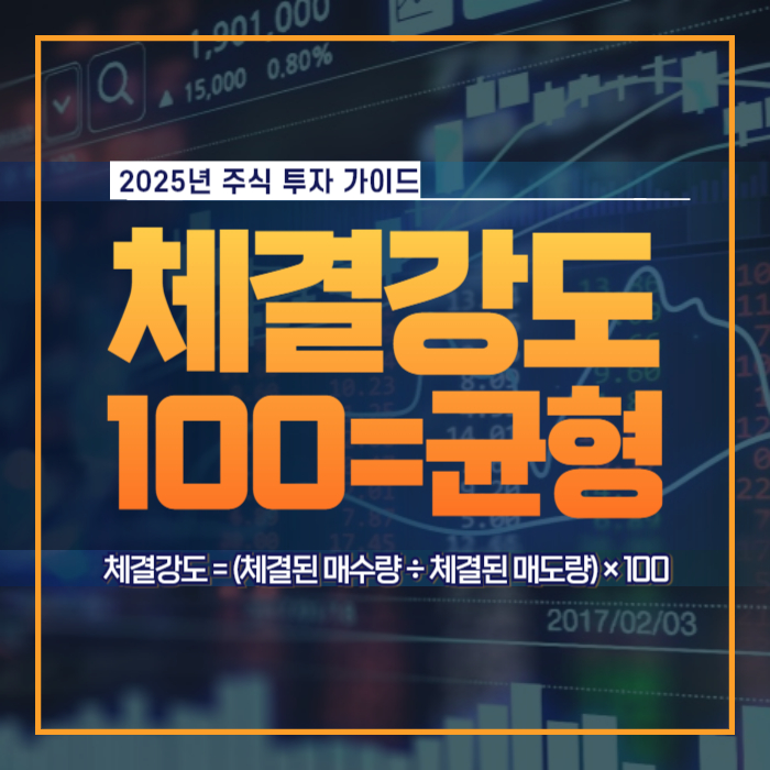 체결강도 100 의미 매수매도강도