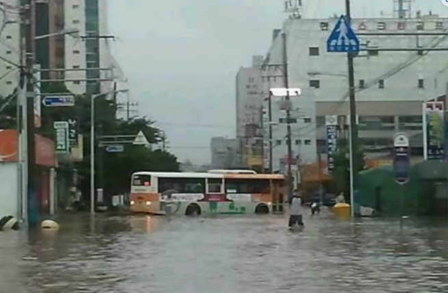 군산 물폭탄