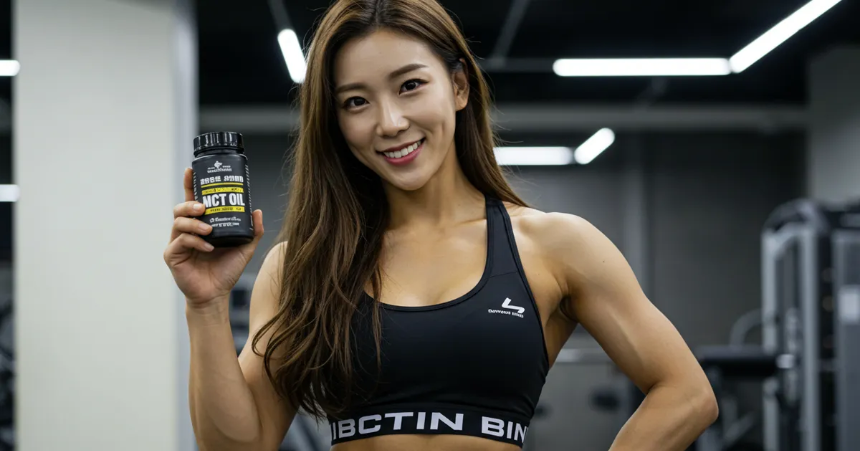 MCT오일 여자 이미지