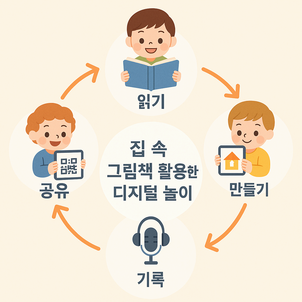 디지털로 다시 살아나는 "집" 그림책 – 유아 디지털 활용 놀이 아이디어