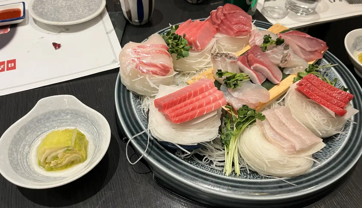 동탄-고우시-모둠생선회-백김치