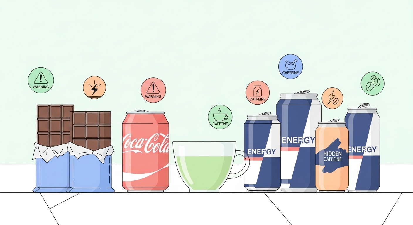 약, 에너지음료 속 카페인 함량표로 확인하기