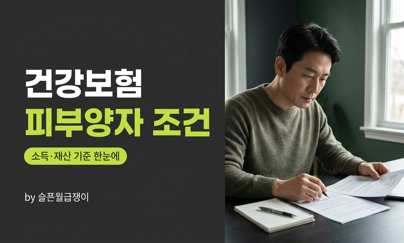 건강보험 피부양자 조건 체크 직장인