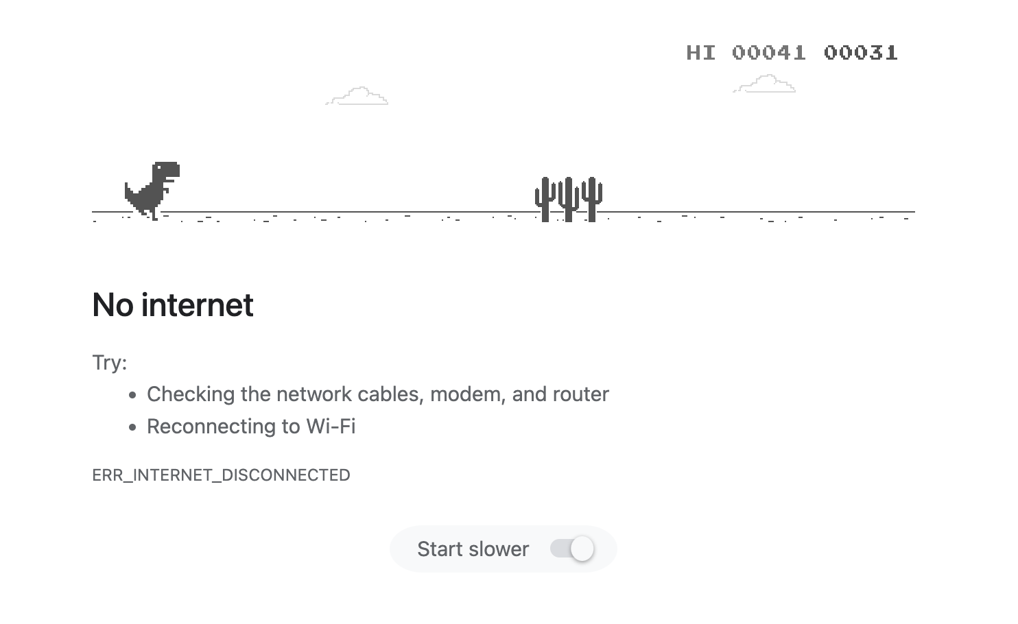크롬 오프라인 게임