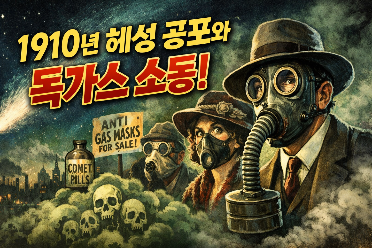 1910년 핼리 혜성 공포, 사람들이 독가스까지 샀던 이유