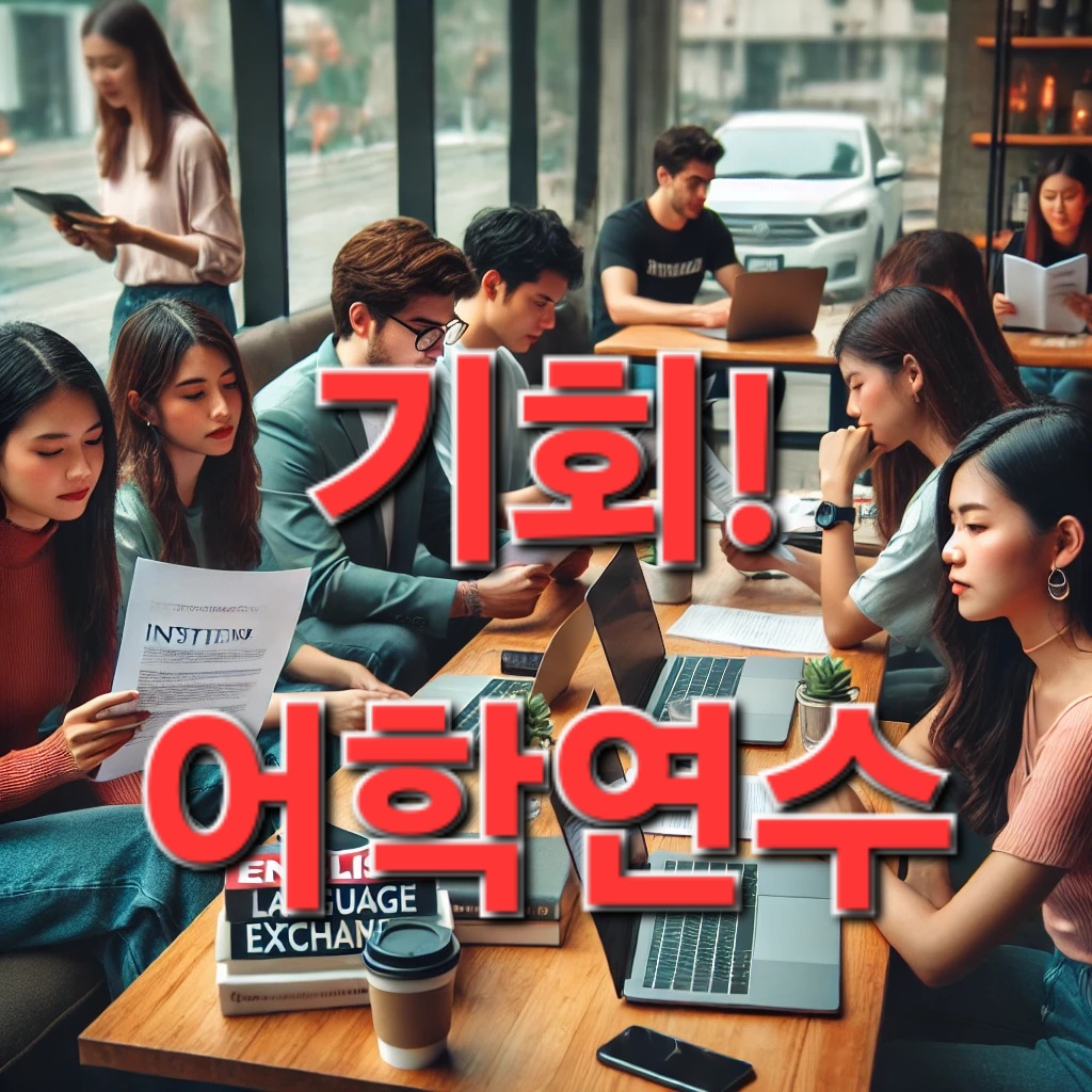 어학연수 준비 중인 대학생
