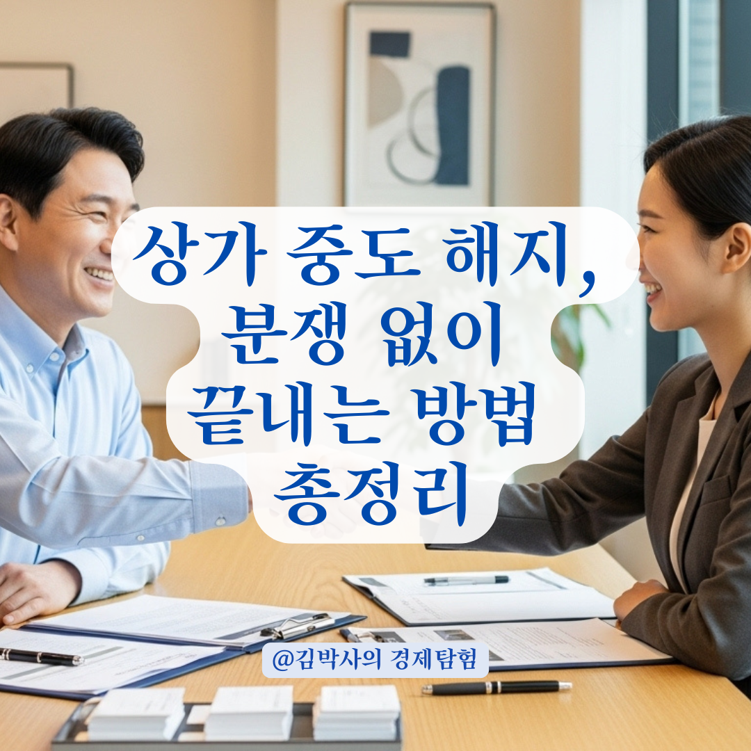 상가 임대차 중도 해지 분쟁, 원만한 합의를 위한 협상 전략 정리.