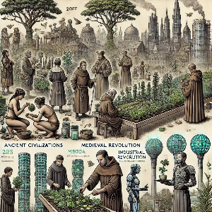 인류가 시대 별로 식물을 활용해 온 방식