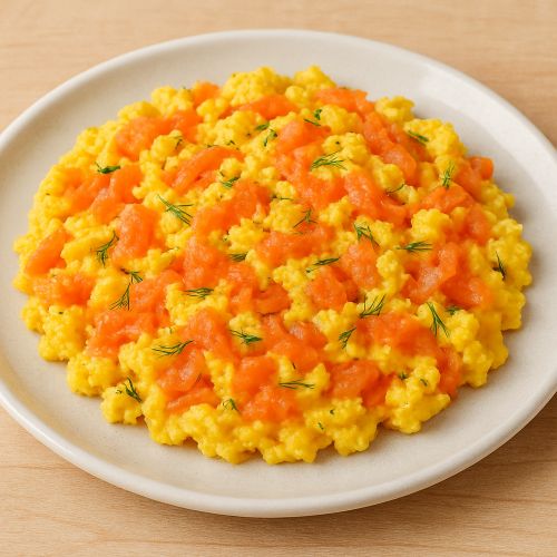 훈제 연어 스크램블 에그