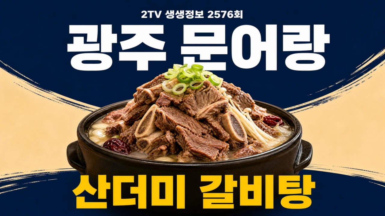 2TV 생생정보 2576회 광주 문어랑 산더미 갈비탕 정보를 표현한 대표이미지