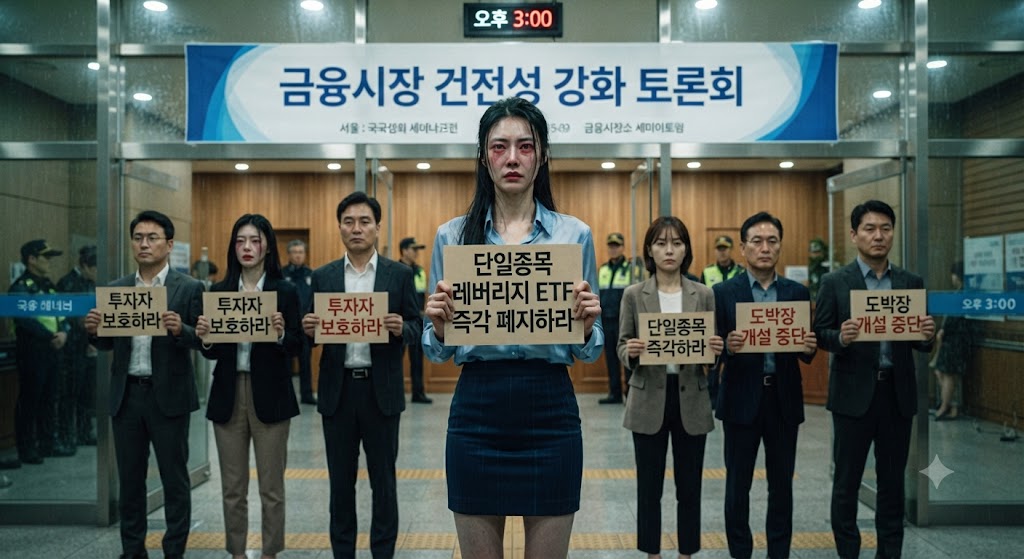 이재명 정권의 몰락을 예상케 하는 단일종목 레버리지 ETF 도입이라는 역대 최악의 정책 실패를 규탄