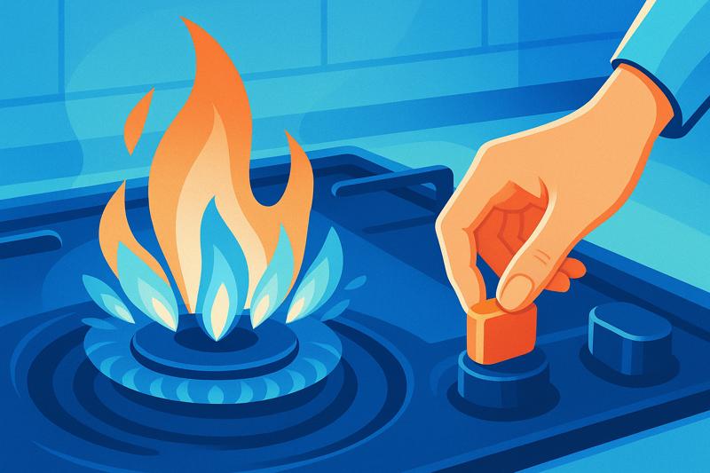 가스레인지가 갑자기 잘 안켜질 때